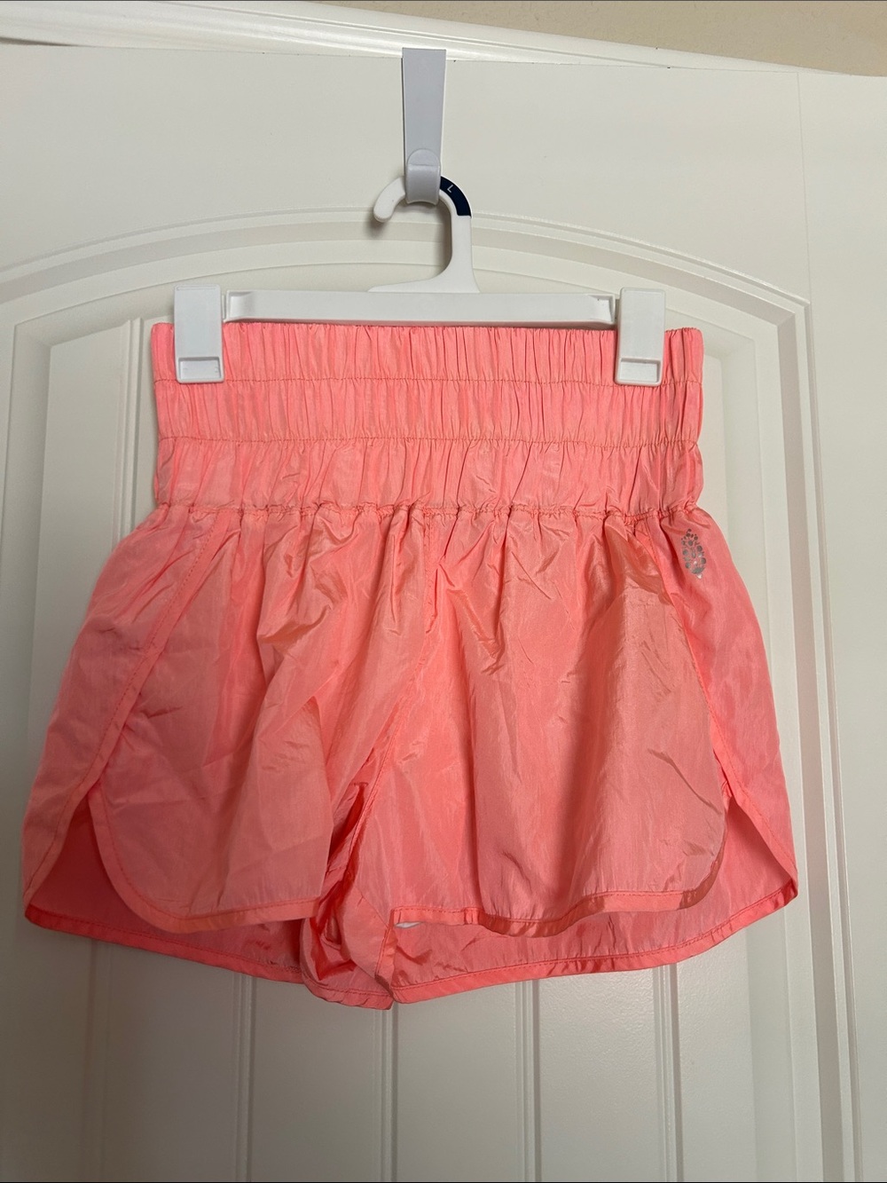 Free people Women’s High-Waist Coral Pink Athletic Shorts